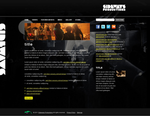 Sideway Productions example design